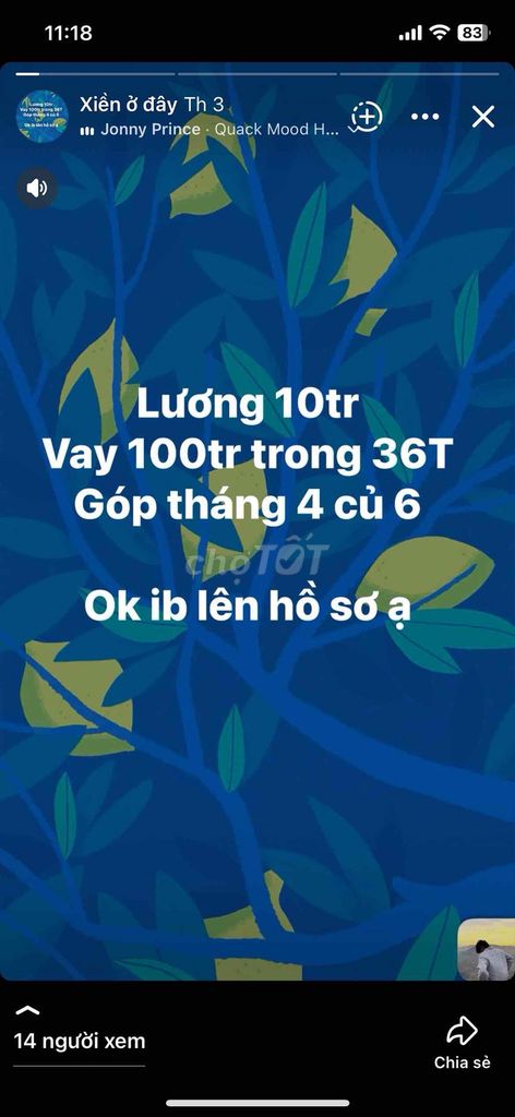 T.ín chấp tiền mặt. Dịch vụ tại Quận 5 Tp Hồ Chí Minh được đăng bởi Châu Châu hình 1