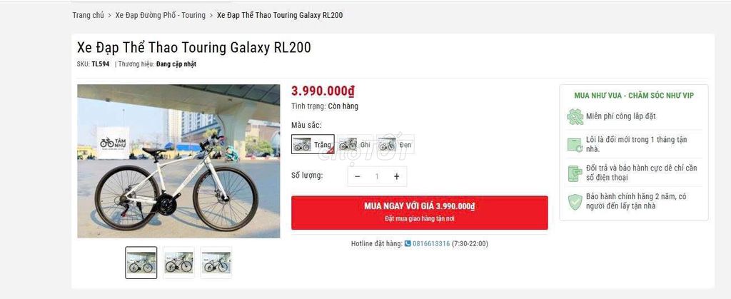 Xe đạp Galaxy RL200 phanh đĩa, bánh 27.5 inch. Mua bán Xe đạp tại Huyện Tiền Hải Thái Bình được đăng bởi Thành hình 2