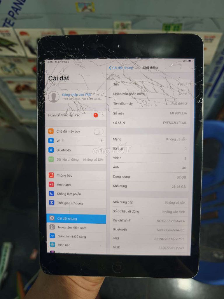 Apple iPad Mini 2 32GB Bể kính. Mua bán Máy tính bảng tại Quận Liên Chiểu Đà Nẵng được đăng bởi Minh hình 1