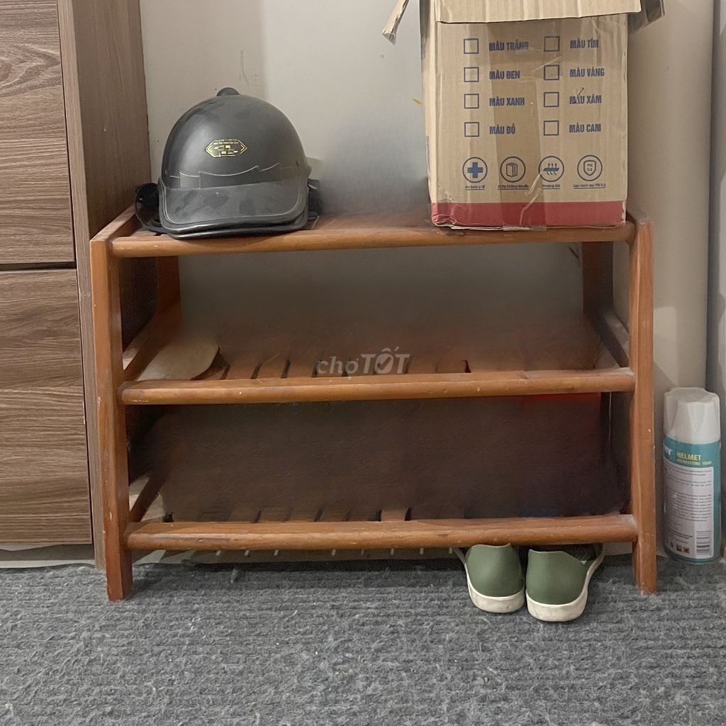 Kệ gỗ 3 tầng 30x45x60cm. Mua bán Tủ, kệ gia đình tại Quận Hoàng Mai Hà Nội được đăng bởi Hải Chi hình 1