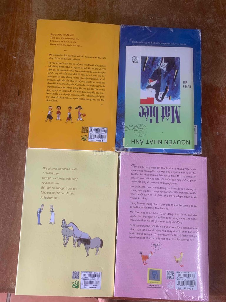 Combo 4 sách Nguyễn Nhật Ánh nguyên seal- freeship