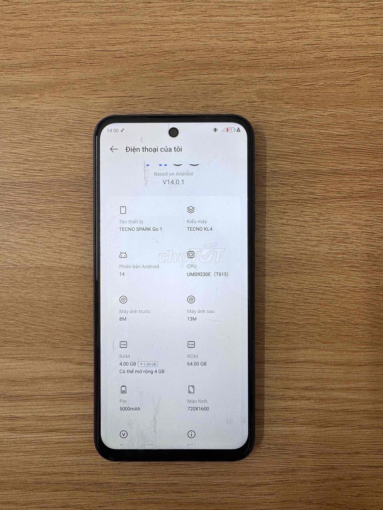 Tecno Spark Go 1 4GB/64GB Xám. Mua bán Điện thoại tại Quận Hoàng Mai Hà Nội được đăng bởi trần hoàng hình 1