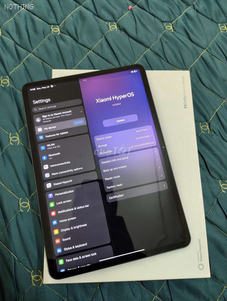 Xiaomi Pad 8 Snap 8s Gen 4 8GB/128GB full box. Mua bán Máy tính bảng tại Huyện Thường Tín Hà Nội được đăng bởi Nguyễn Anh Hoàng hình 1