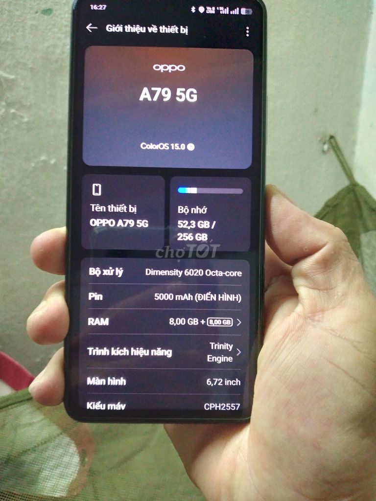 OPPO A79 5G 256GB Đen. Mua bán Điện thoại tại Thành phố Thủ Đức Tp Hồ Chí Minh được đăng bởi Hùng  hình 1