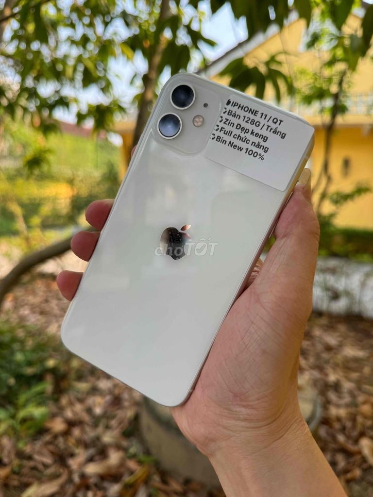 Apple iPhone 11 128GB Trắng. Mua bán Điện thoại tại Thành phố Huế Thừa Thiên Huế được đăng bởi Hoàng Lộc Smartphone  hình 1