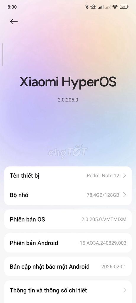 Xiaomi Redmi Note 12 128GB Đã sử dụng. Mua bán Điện thoại tại Quận Ba Đình Hà Nội được đăng bởi Yui Ashiya hình 1