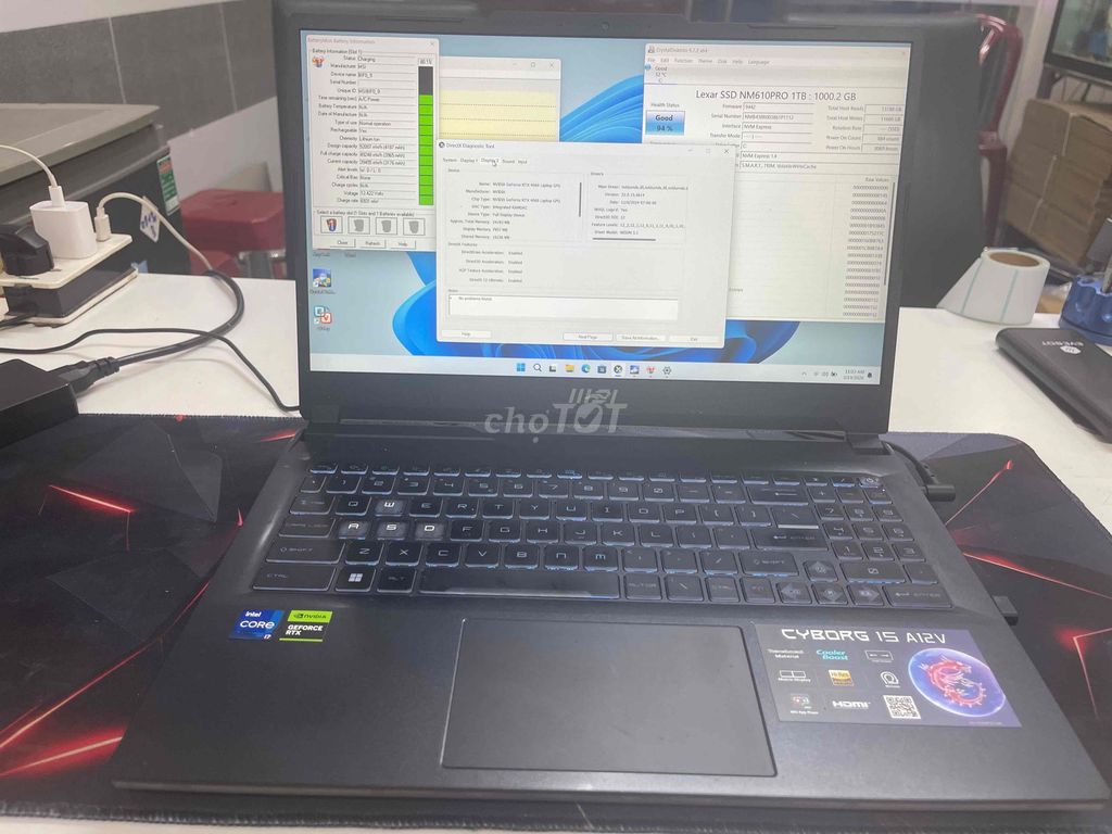 MSI Cyborg 15 i7-12th/32GB/1TB Rtx 4060 8G. Mua bán Laptop tại Quận Gò Vấp Tp Hồ Chí Minh được đăng bởi Chí Hướng Smartphone Cs HN hình 1