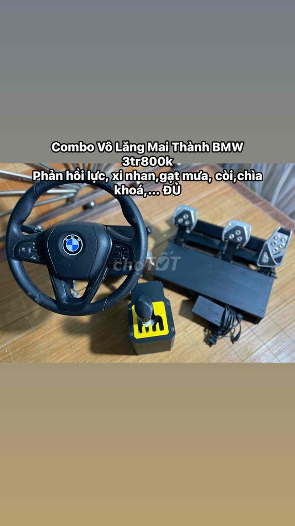 Vô lăng chơi game BMW Full chức năng. Mua bán Thiết bị chơi game tại Huyện Gia Lộc Hải Dương được đăng bởi Ng Văn Quân hình 1
