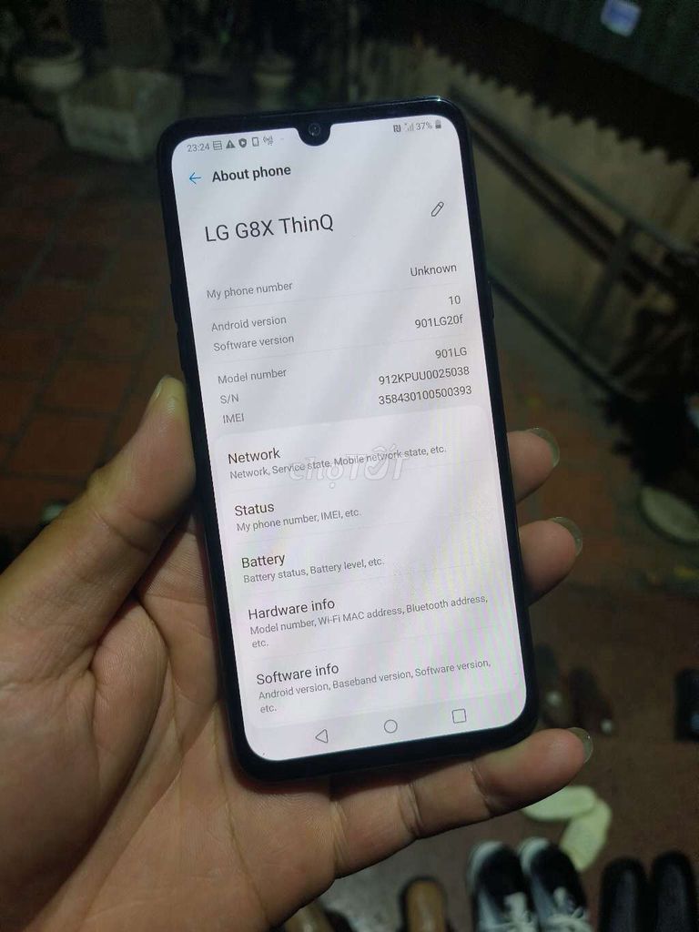 Lg g8x bản nhật 1 sim