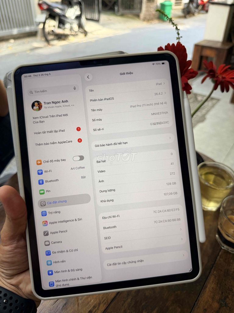 iPad Pro M2 11 inch 128GB Wifi Mới 99% Kèm Pen 2. Mua bán Máy tính bảng tại Quận Sơn Trà Đà Nẵng được đăng bởi Anh Apple Chính Hãng hình 1