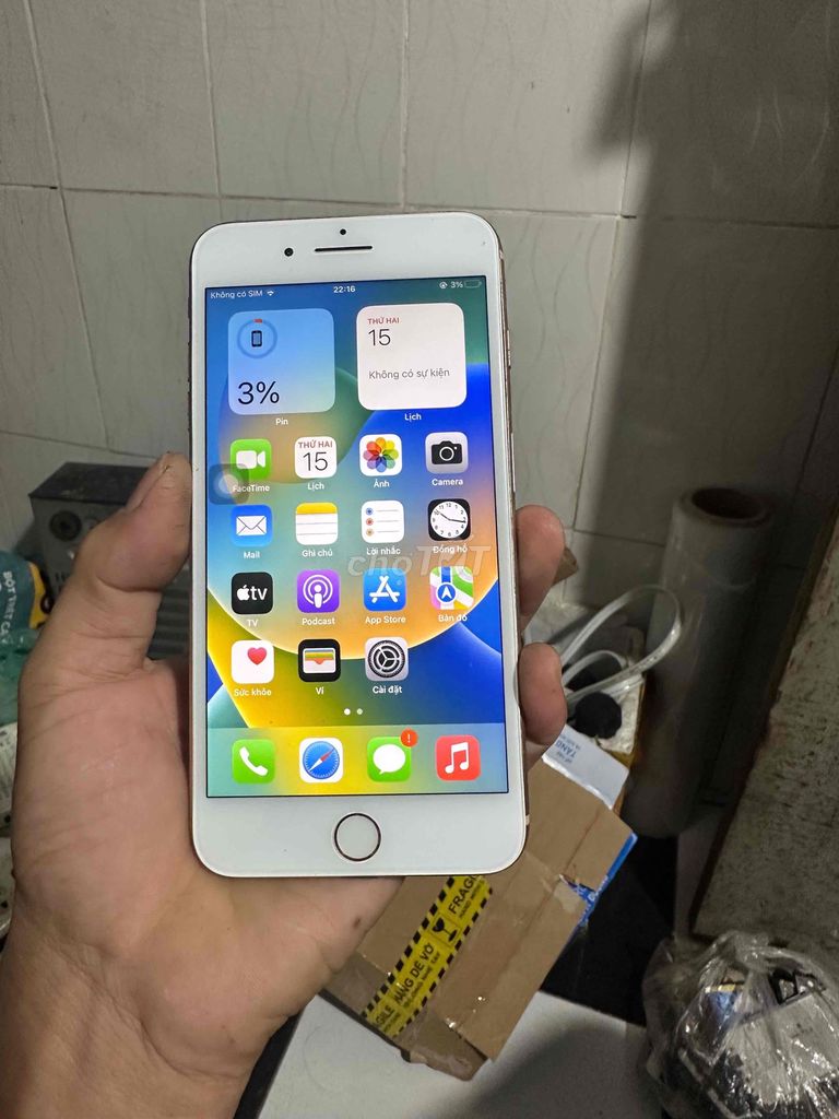 Apple iPhone 8 Plus 64GB Vàng hồng Mất vân tay. Mua bán Điện thoại tại Thành phố Biên Hòa Đồng Nai được đăng bởi Thu bằng giá bán hình 1