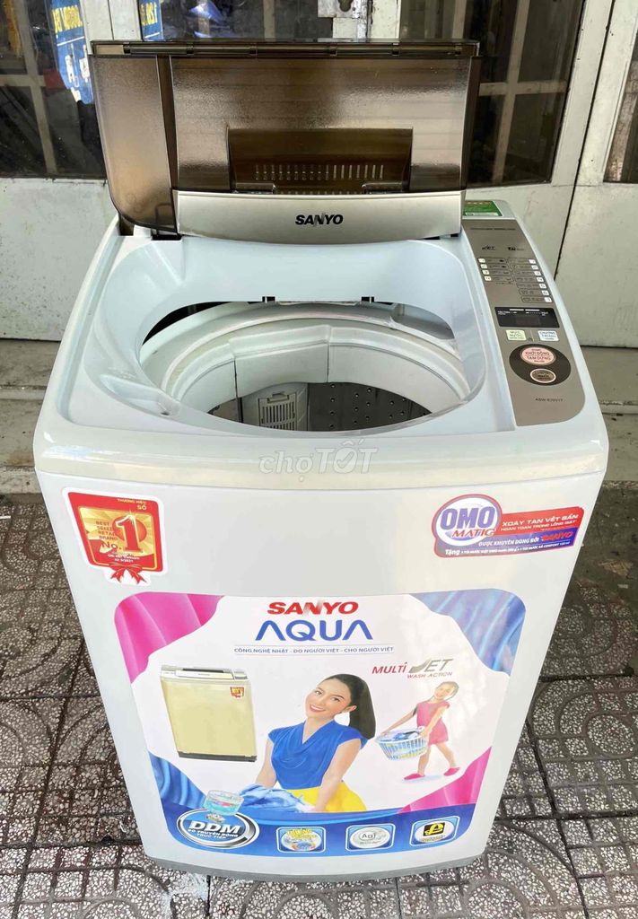 Máy giặt Sanyo 7kg zin êm tiết kiệm🖤