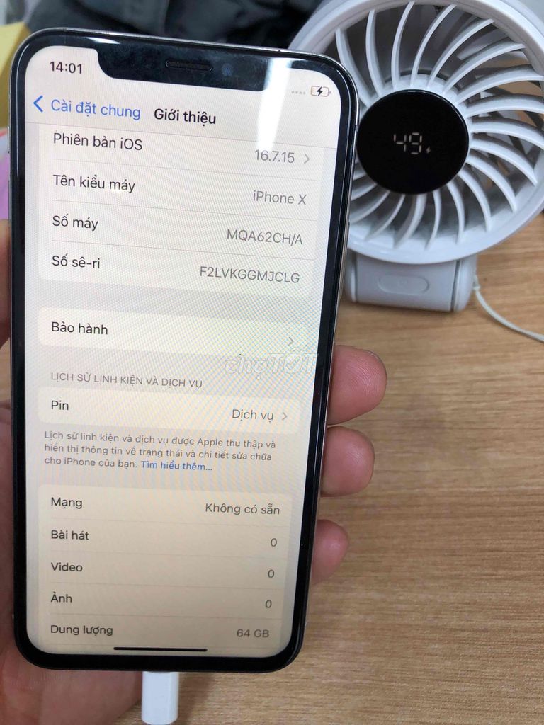 iPhone X 64GB Trắng. Mua bán Điện thoại tại Quận Cầu Giấy Hà Nội được đăng bởi phạm tiến dũng hình 1