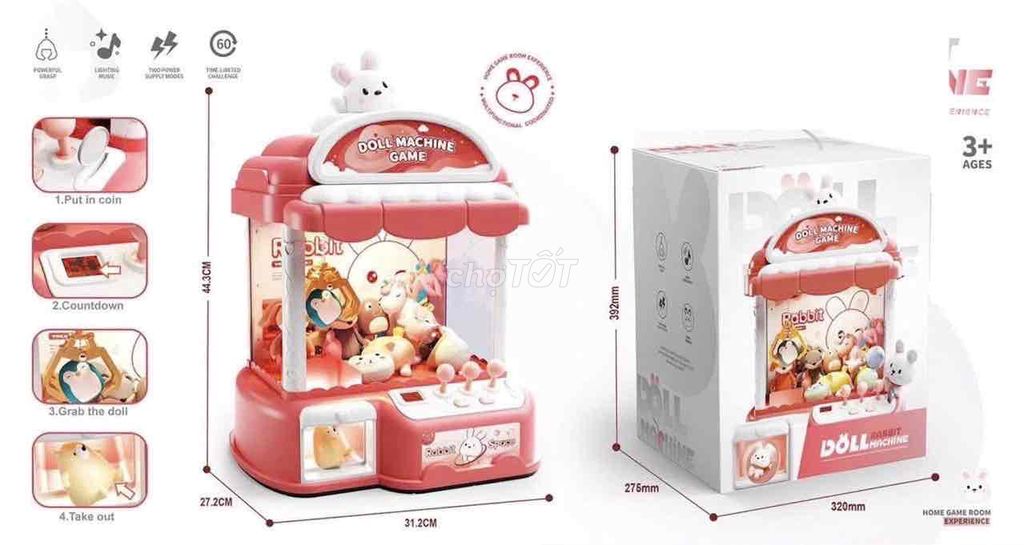 Gắp Thú Bông Size Đại. Mua bán Mẹ và bé tại Quận Hải Châu Đà Nẵng được đăng bởi Đồ Chơi 121 Nguyễn Du hình 1