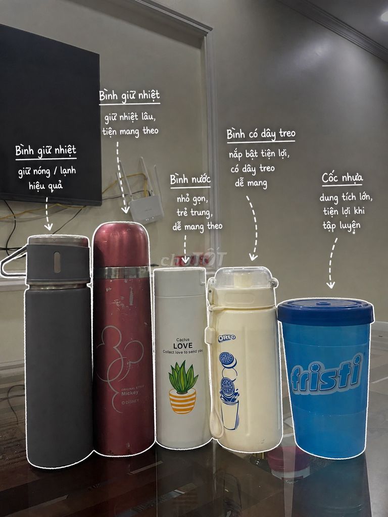 Bộ bình cốc giữ nhiệt. Mua bán Dụng cụ nhà bếp tại Quận Bắc Từ Liêm Hà Nội được đăng bởi Tuyet Mai Le hình 1