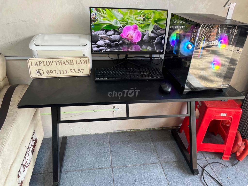 nguyên bộ pc chơi game+ màn 24in