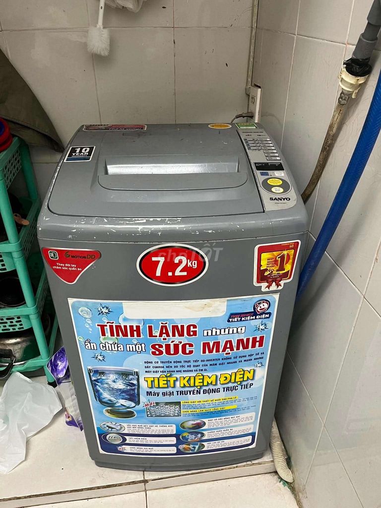 Máy giặt Sanyo 7.2kg Xám. Mua bán Máy giặt tại Quận 5 Tp Hồ Chí Minh được đăng bởi banh  hình 1