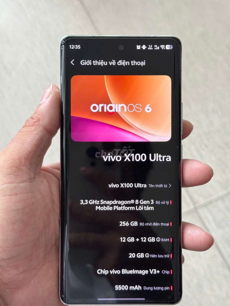 Vivo X100 Ultra Bạc 12GB/256GB. Mua bán Điện thoại tại Thành phố Châu Đốc An Giang được đăng bởi phúc hình 1