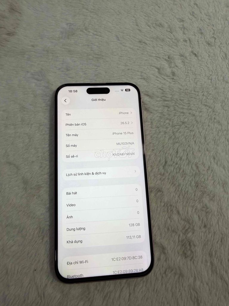 iPhone 15 Plus 128GB hồng Việt Nam! 99%. Mua bán Điện thoại tại Thành phố Biên Hòa Đồng Nai được đăng bởi thanh hình 1