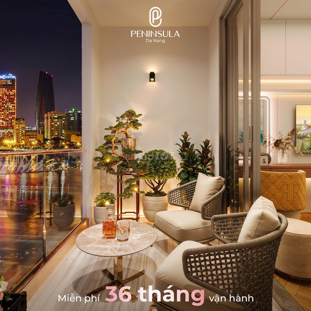 Трансфер квартиры с 2 спальнями на 15 этаже с видом на реку в проекте Peninsula Da Nang