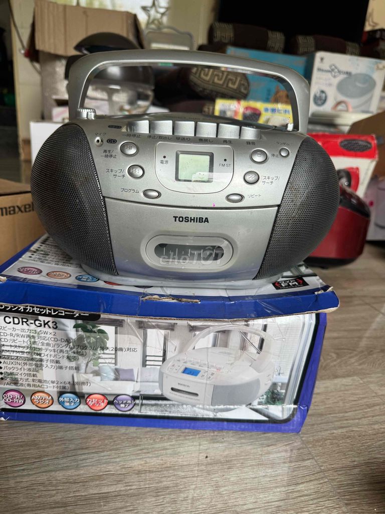 Đài cassette CD Toshiba CDR-GK3 Bạc Nhật Bản. Mua bán Tivi, Âm thanh tại Huyện Ứng Hòa Hà Nội được đăng bởi Dương thế anh hình 1