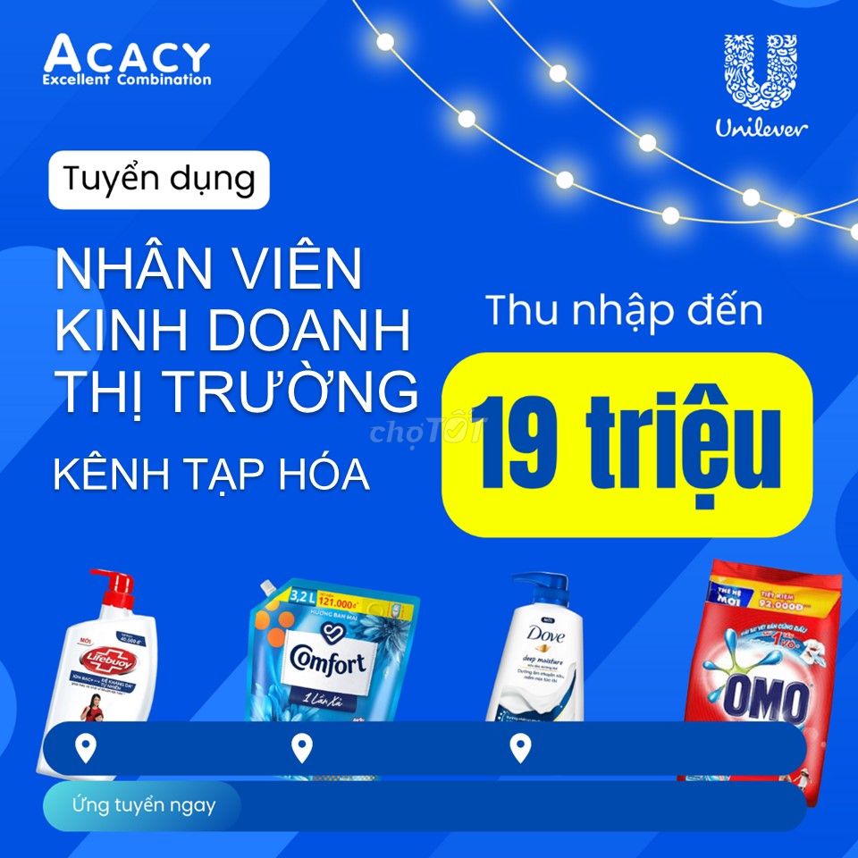 Nhân viên sale thị trường Unilever