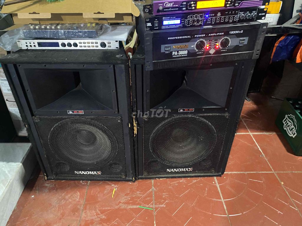 Dàn karaoke Nanomax PA-3600 Đen. Mua bán Tivi, Âm thanh tại Huyện Thăng Bình Quảng Nam được đăng bởi Nam  hình 1