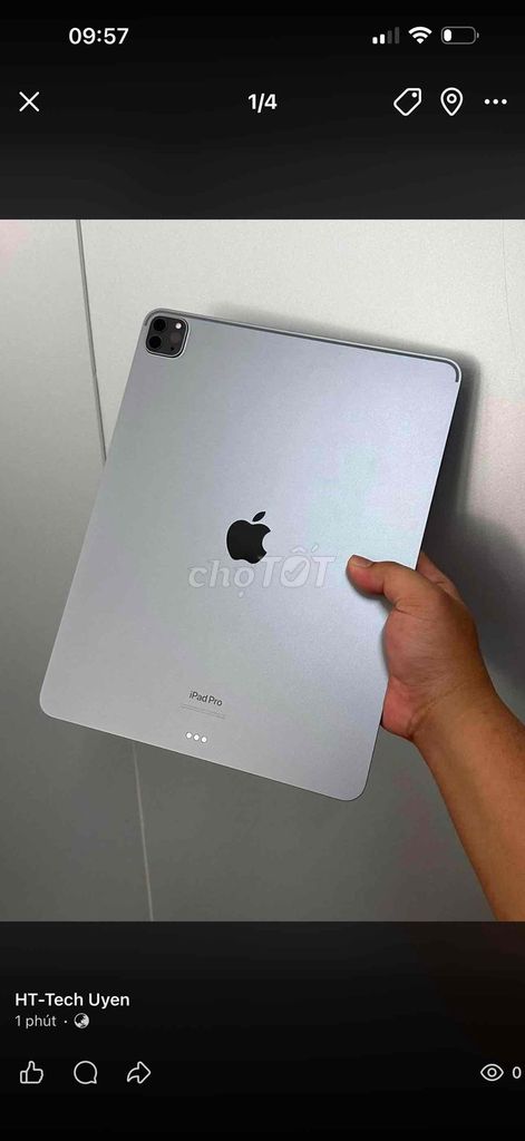 Apple iPad Pro M2 128GB WiFi Bạc 99%. Mua bán Máy tính bảng tại Thành phố Biên Hòa Đồng Nai được đăng bởi Uyên Phạm hình 1