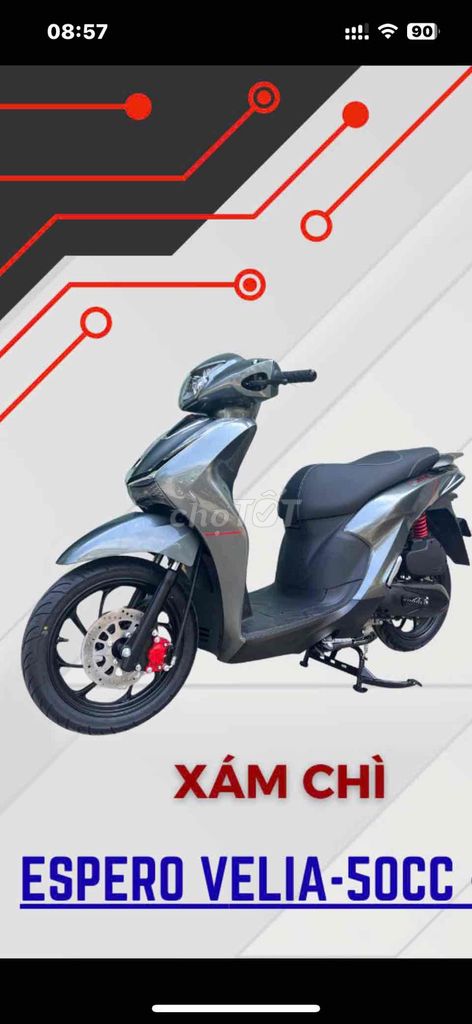 Vission VELIA 50cc mới. Mua bán Xe máy tại Quận Tân Phú Tp Hồ Chí Minh được đăng bởi   CỬA HÀNG XE MÁY PHƯỚC THỌ hình 2
