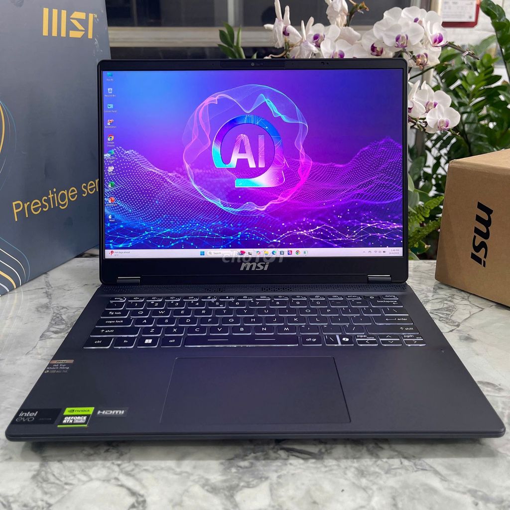 MSIPrestige 14AI Ultra 7-155H/32/1t RTX4050 /2.8K. Mua bán Laptop tại Quận Tân Phú Tp Hồ Chí Minh được đăng bởi PHAN TRỌNG THIỆN hình 1