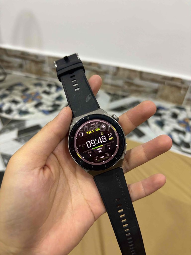 Huawei GT 3 Pro Đen Cao su. Mua bán Thiết bị đeo thông minh tại Quận 8 Tp Hồ Chí Minh được đăng bởi Minh hình 1