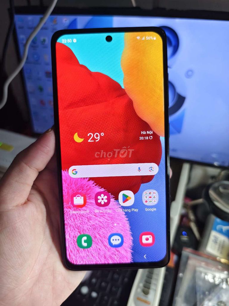 Samsung A51 128GB Xanh. Mua bán Điện thoại tại Huyện Núi Thành Quảng Nam được đăng bởi Thanh Ph  hình 1