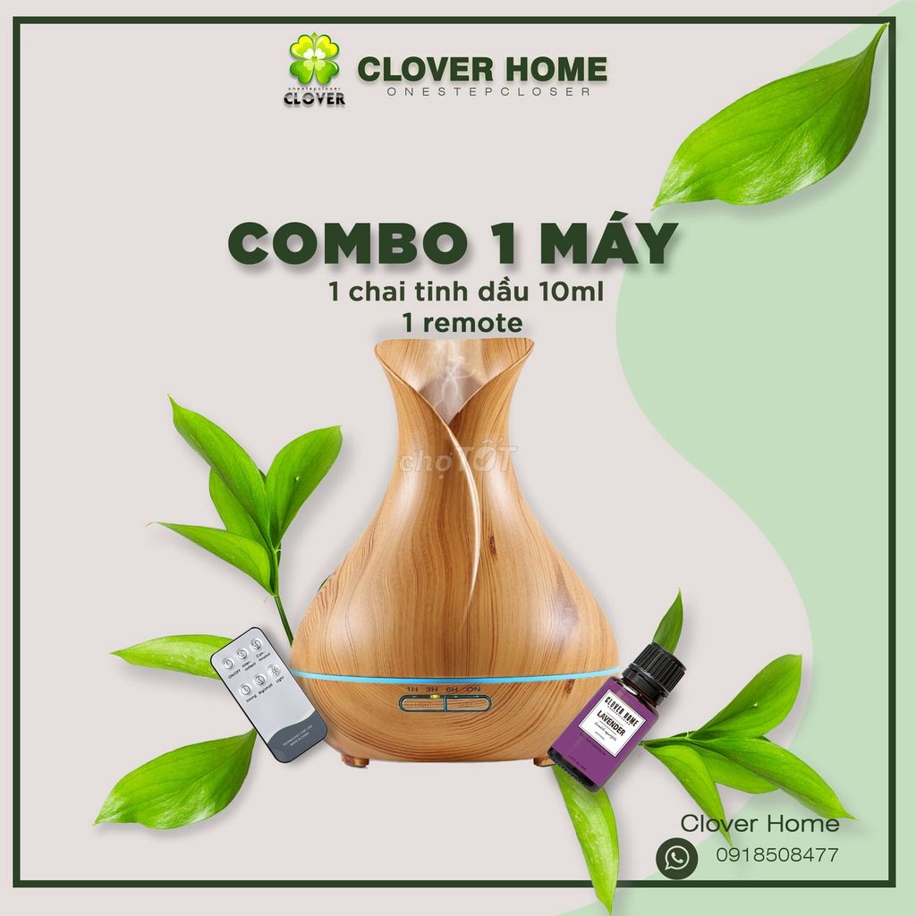 0918508477 - Máy xông tinh dầu 550ml BH 1 năm