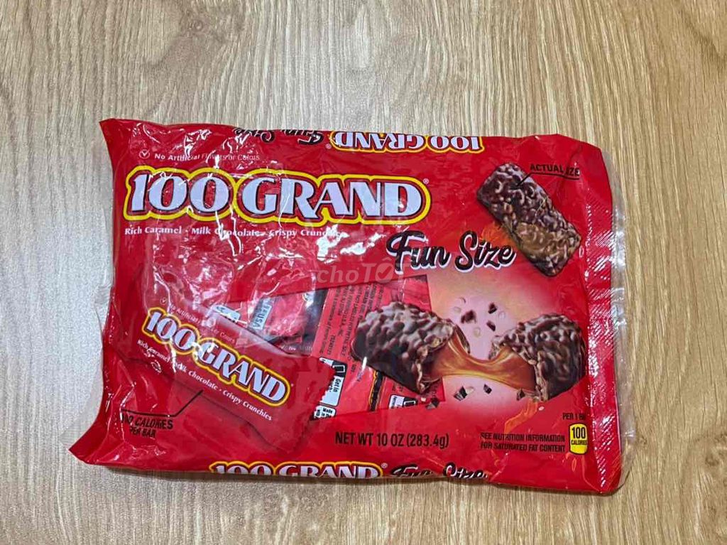 Kẹo Socola 100Grand Funsize 10oz của Mỹ