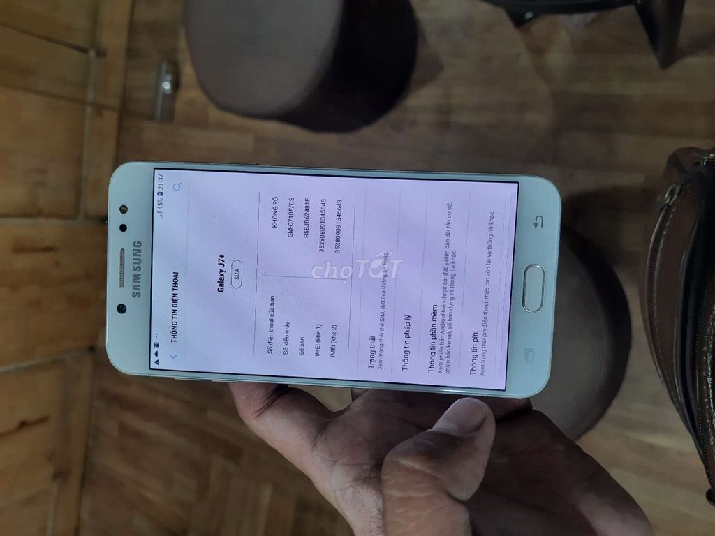 0987989297 - Samsung Galaxy J7 Plus Vàng 32 GB.Bao xài