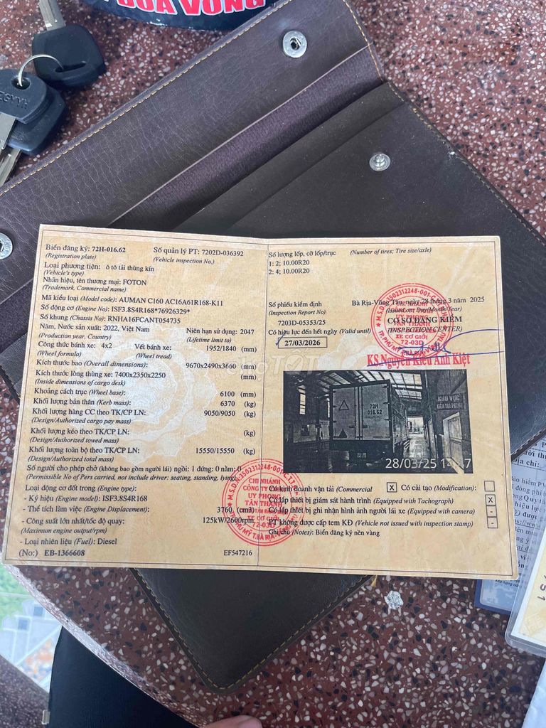 xe Auman c160. Mua bán Xe tải, xe ben tại Huyện Xuyên Mộc Bà Rịa - Vũng Tàu được đăng bởi Đặng Trần Hoài Bảo hình 2