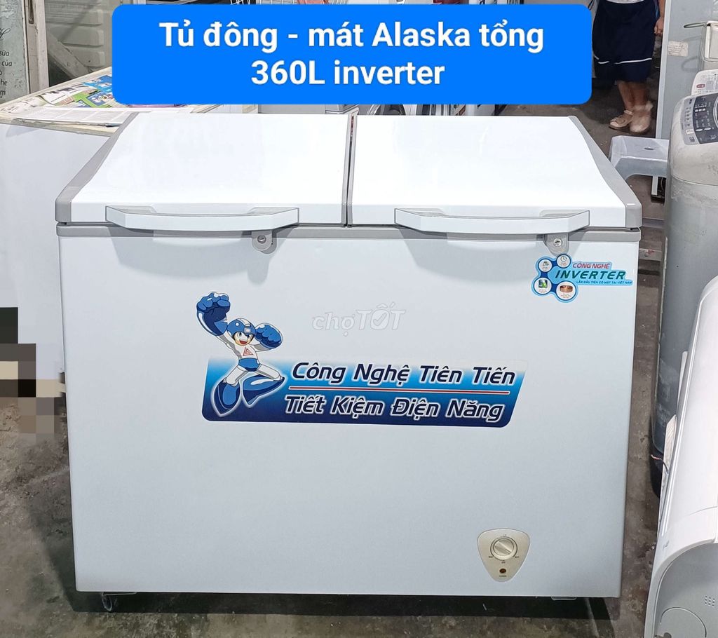 Tủ đông - mát Alaska tổng 360L inverter