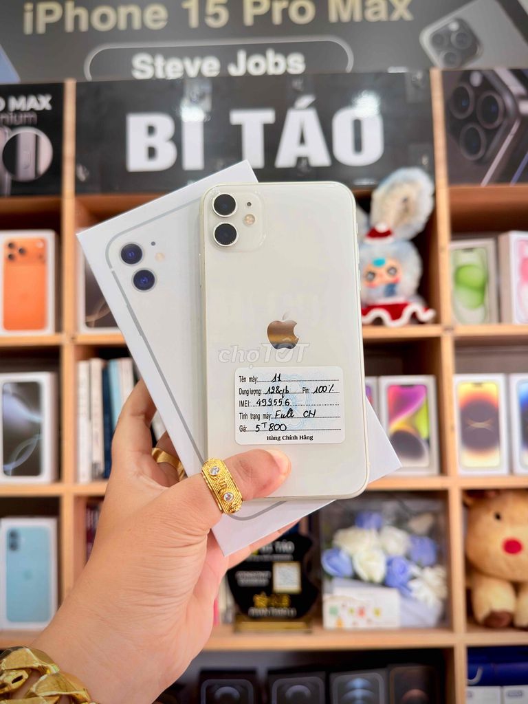 Apple iPhone 11 128GB Trắng 97.98. Mua bán Điện thoại tại Thành phố Long Xuyên An Giang được đăng bởi Bi Táo Store hình 1