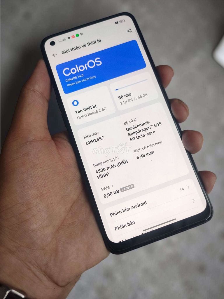 Oppo 8Z 5G 8/256. Mua bán Điện thoại tại Quận 10 Tp Hồ Chí Minh được đăng bởi NaMobile hình 1