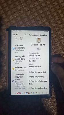 Samsung Galaxy Tab A9-Cũ, Zin, bộ nhớ 64G, Ram 4G. Mua bán Máy tính bảng tại Huyện Hải Hậu Nam Định được đăng bởi Tuân Phạm Văn