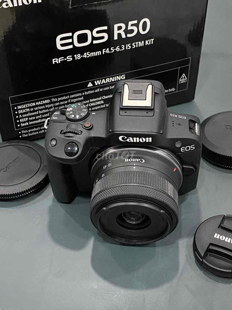 Máy ảnh Canon EOS R50 Đen fullbox. Mua bán Máy ảnh, Máy quay tại Quận 5 Tp Hồ Chí Minh được đăng bởi Phan Thế Phong  hình 1