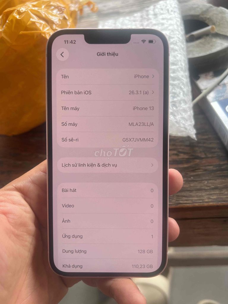 Apple iPhone 13 128GB Hồng Lock. Mua bán Điện thoại tại Thành phố Thuận An Bình Dương được đăng bởi Trung Apple Ko bán góp hình 1