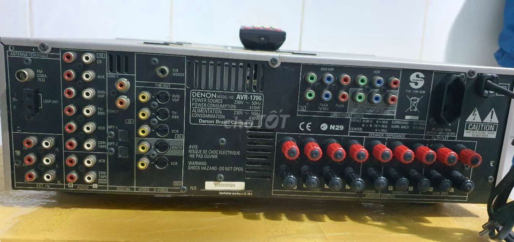 Thanh lý amply denon 7.1 AVR 1706  công suất 410w