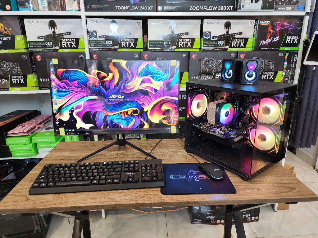 Bộ PC Gaming đồ họa i5-9400/16Gb/Vga4G/24"100hzNew. Mua bán Máy tính để bàn tại Thành phố Thủ Đức Tp Hồ Chí Minh được đăng bởi MINH SÀI GÒN COMPUTER THỦ ĐỨC hình 5