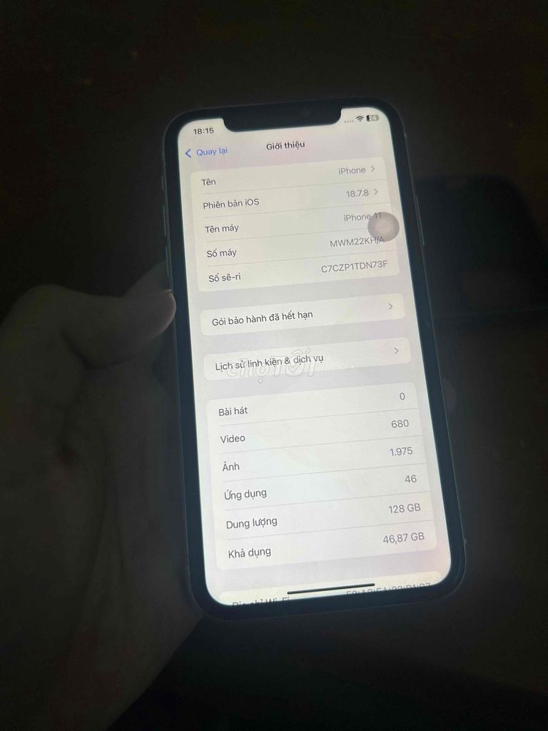 Apple iPhone 11 128GB Quốc tế zin. Mua bán Điện thoại tại Quận 6 Tp Hồ Chí Minh được đăng bởi BemBem hình 1
