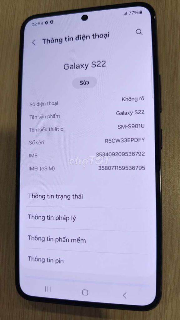 Samsung Galaxy S22 - 8G/128G. Mua bán Điện thoại tại Quận Hà Đông Hà Nội được đăng bởi Đức hình 1