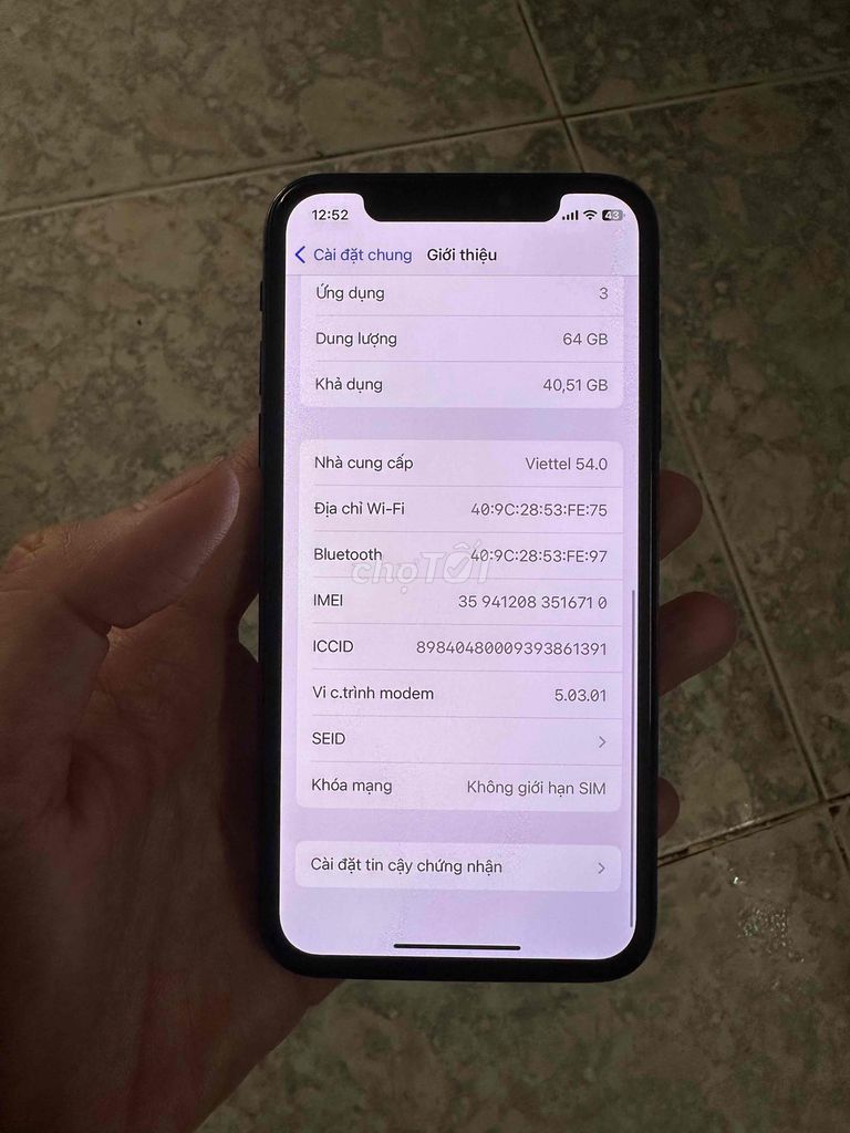 Apple iPhone X 64GB Đen Đã sử dụng. Mua bán Điện thoại tại Quận Bình Thạnh Tp Hồ Chí Minh được đăng bởi cuong  hình 1