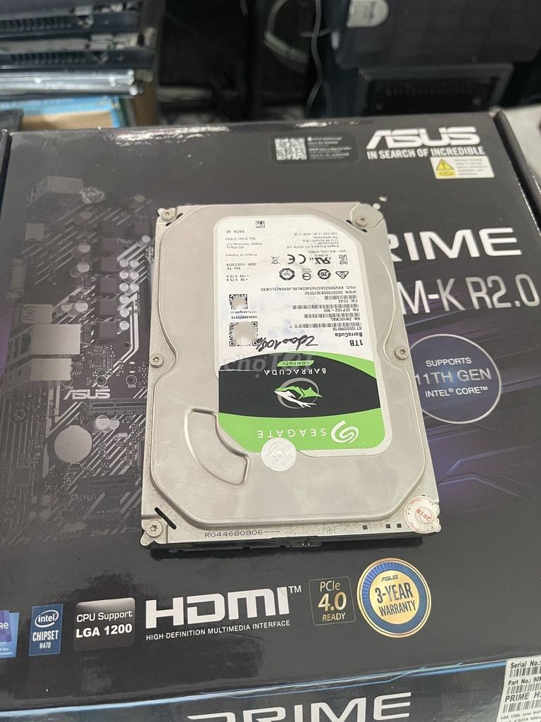 Hdd 3.5" 1TB Seagate Sata3 Sức Khỏe 100%. Mua bán Linh kiện (RAM, Card...) tại Quận Hải Châu Đà Nẵng được đăng bởi Baxiqua hình 1