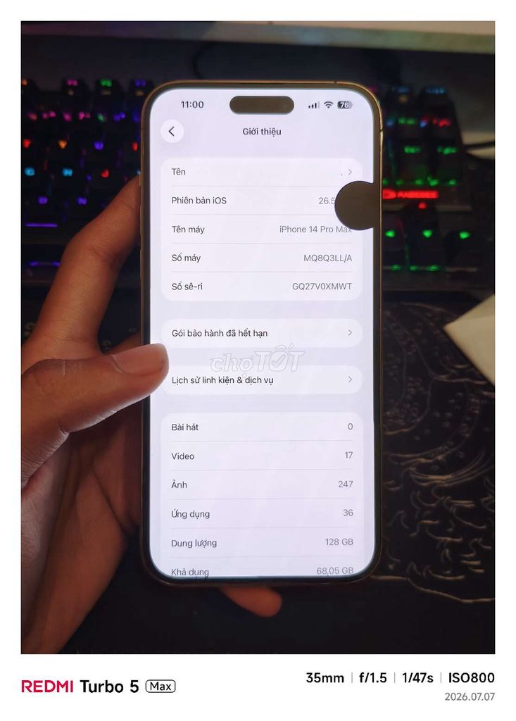 iPhone 14 Pro Max vay góp icloud. Mua bán Điện thoại tại Huyện Quốc Oai Hà Nội được đăng bởi Huiop hình 1
