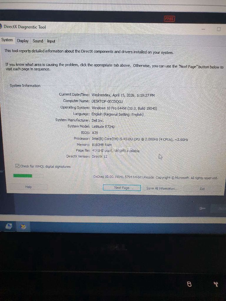 Dell Latitude E7240 i5-4310U 8GB. Mua bán Laptop tại Thành phố Huế Thừa Thiên Huế được đăng bởi Nhân hình 1